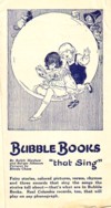Bubble Book mailing insert front cover, 1922